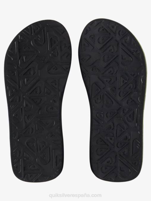 verde negro 8-16 molokai sandalias con puntadas D6T4D2148 Niños Quiksilver